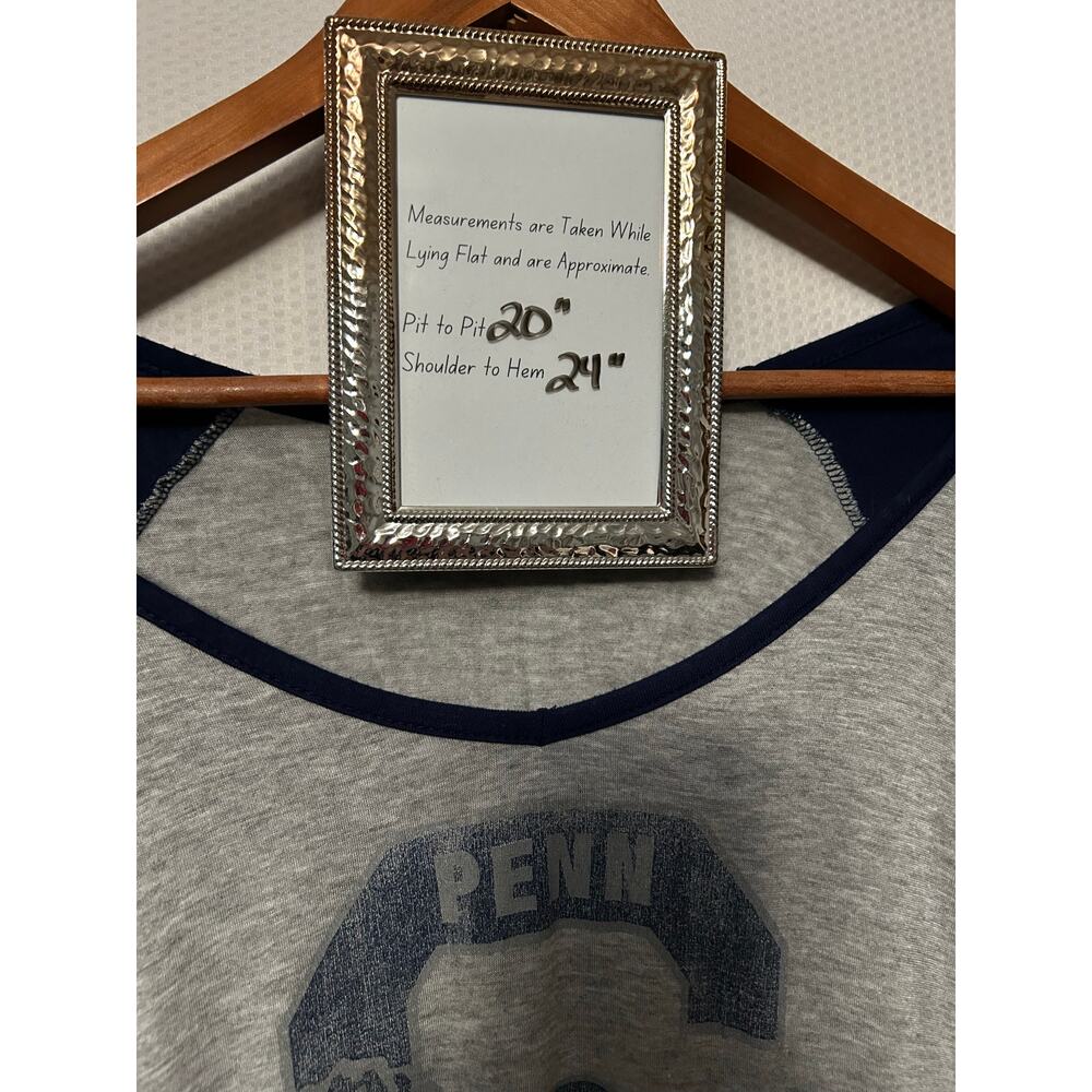 Penn State Nittany Lion Original Retro Brand‎ Gray Long Sleeve Raglan T Shirt XL - Picture 8 of 9